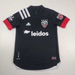 D.C. United MLS Adidas Aeroready Authentic‎ Black Soccer Jersey Men's size Small